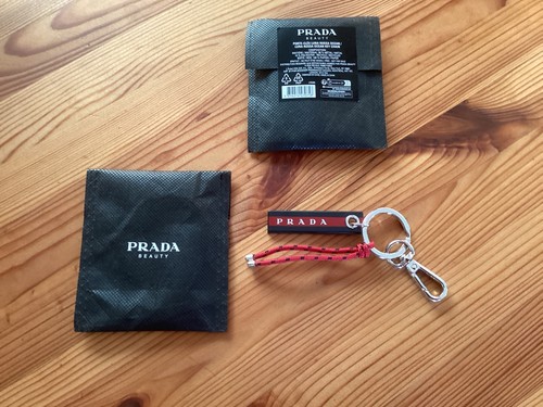 Prada logo keychain - prada,