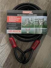Powerfix Profi+ Mehrzweck Stahlkabel 5 Meter - Sicherung Schloss Sichern Neu  