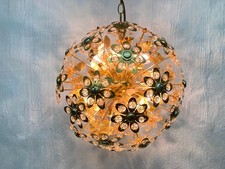 Hollywood Regency Sputnik Kronleuchter Pusteblume 60er 70er Jahre Design