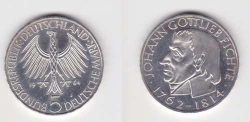 Brd silber gedenk - münze, 5