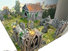 H0 Diorama 1/87, 1/72, Lost Place ,alter Friedhof,Mausoleum, Ruine,Tabletop