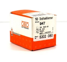 10 x OBO BETTERMANN 947 Drahtseilklemmen 5302 080 Stahl verzinkt 8mm | OVP