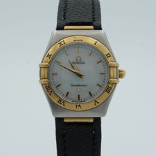 OMEGA CONSTELLATION QUARTZ DAMEN UHR STAHL/GOLD 28MM VINTAGE 795.1203 OM116