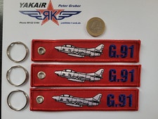 Fiat G 91 3er SET Keycain