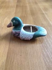 Kerze ente keramik - ente, neu