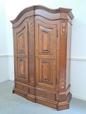Dielenschrank Barock Stilmöbel Nussbaum Kunst X1