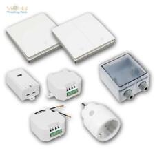 Funkschalter System KINETIC Funk-Wand-schalter & Funk-Empfänger batterielos!