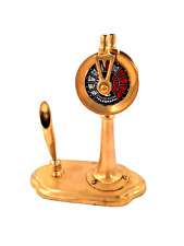 Stifthalter Schreibtischgarnitur Maschinentelegraph-Stil Messing Maritim Vintage