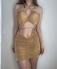 oh Polly Kleid gold Gr. 38 NEU