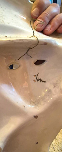 Wandmaske keramik mehrfarbig - wandmaske,