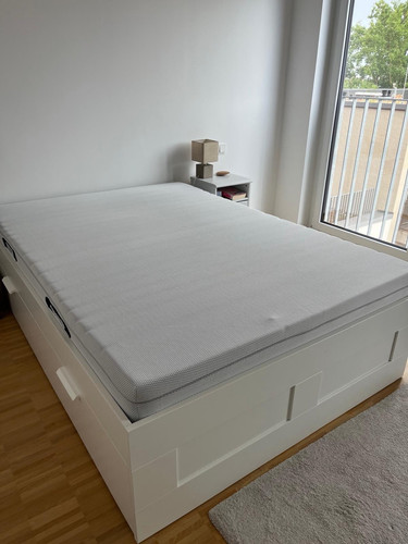 Stauraumbett holz weiß - stauraumbett,