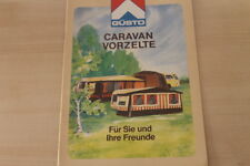 177893) Güsto Caravan Vorzelte Prospekt 1984