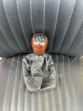 Saab 900 Holz Schaltknauf, Schalthebel, Mit Leder Schaltsack