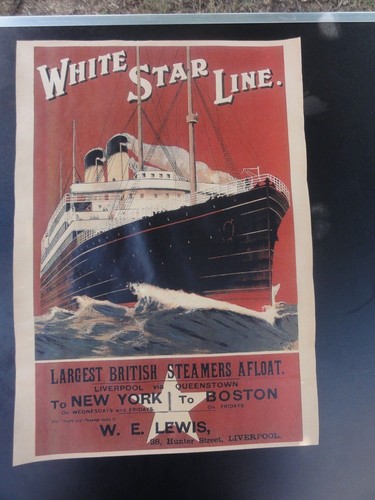 Altes werbeplakat white star - werbeplakat,,