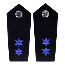 Schulterklappen 2 Sterne blau (Modell Hessen/Thüringen)