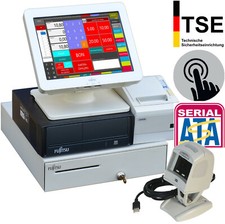 TSE KASSE KASSENSYSTEM TOUCHSCREEN EPSON KASSENDRUCKER BARCODESCANNER KA37-80
