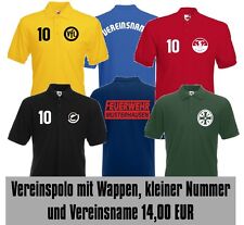 Polo, Poloshirt mit Wunschdruck Flock optional für Trikotsatz Trikot Verein