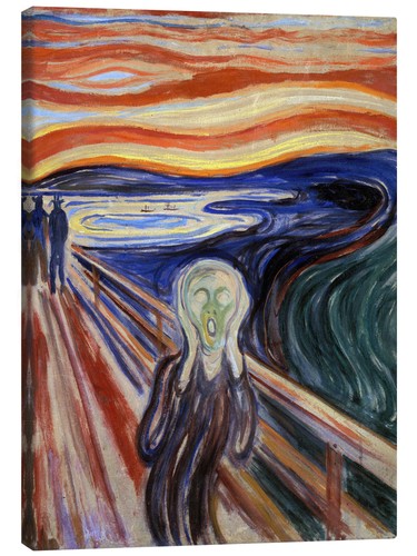 Leinwandbild der schrei - der,