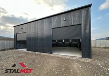 Blechgarage 12x6x4m Blechhalle