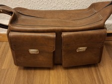 Alte Leder Fototasche Kameratasche Ledertasche Tasche. 70er Jahre