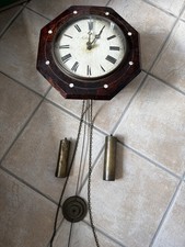 Antike Englische Wanduhr Holz