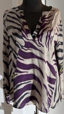 Jadicted Oversize Bluse Neu Seide Animal Print  Brustweite 53 cm  Hoher Neupreis