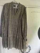 Loch StickereiKleid Kleid