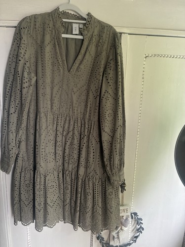 Loch stickereikleid kleid - loch,