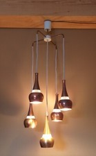 Alte Staff Kaskadenlampe Deckenleuchter Pendellampe Lampe Kupfer 70er