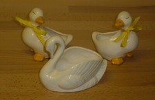 Schwan + 2 Enten * Porzellan
