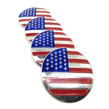4pcs American US Flag Emblem
