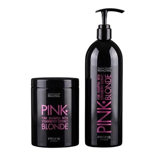 Pink blonde haarpflege set - blonde,
