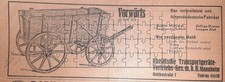 Werbeanzeige 1930 Leiterwagen