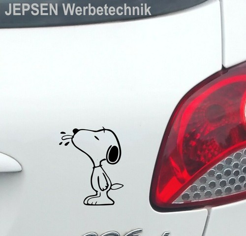 Aufkleber snoopy 12cm - aufkleber,