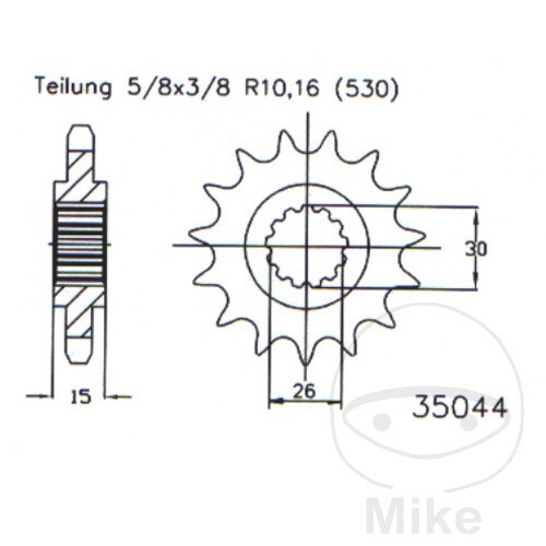 Ritzel für muz 1000 - mz/muz,