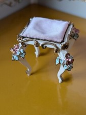 ☛ RARITÄT ☚ Hocker ❗ Rudolf Szalasi ❗ Puppenstube Puppenmöbel ❗ Rokkoko Stil ❗