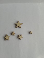 300 Stk Weihnachtssterne Holz Deko Tischdeko Weihnachten DIY basteln