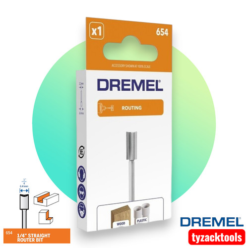 Dremel 654 hss gerader fräser - hss,