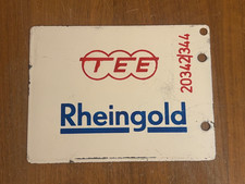 Original Zuglaufschild Metall
