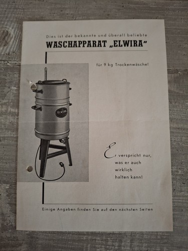 Altes prospekt waschmaschine - altes,