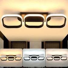 LED Deckenleuchte Dimmbar Decken-Lampe Wohnzimmer Flur Küchen Linienstil