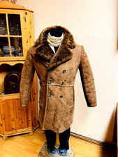 schöne vintage 70er Jahre Lammfell-Lederjacke 50 Sheepskin Shearling Hippie
