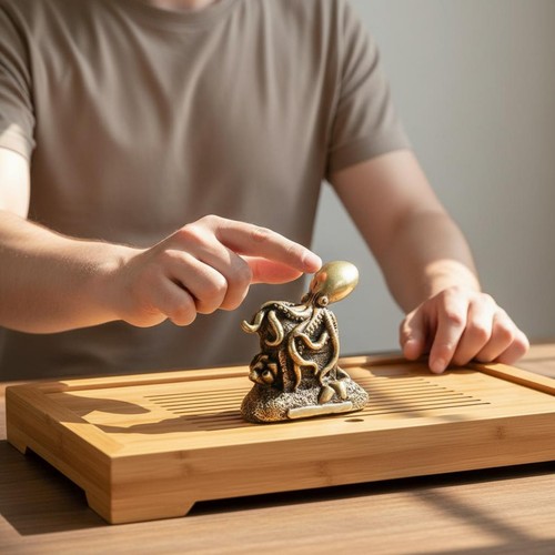Messing-Krake-Ornament