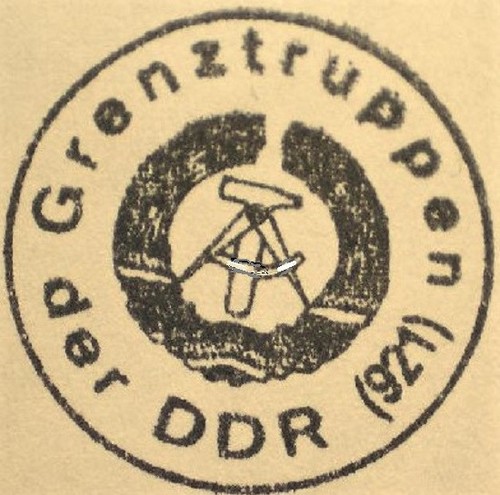 Ddr grenztruppen stempel - ddr,