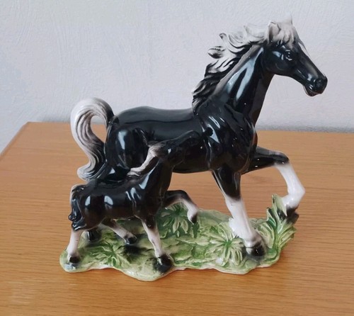 Porzellan keramik figur pferd - porzellan,