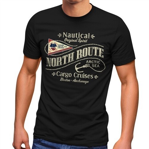 Herren shirt north - herren, route