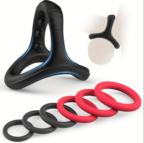 7pcs penisring silikon - 7pcs,