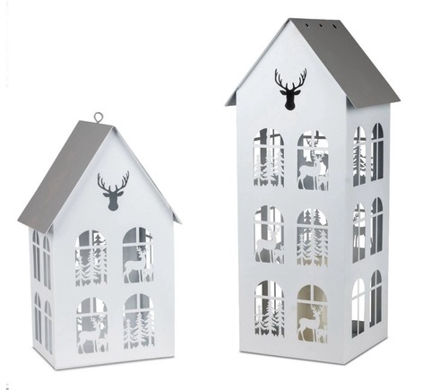 Windlicht wili haus met 5 - windlicht, 30,5