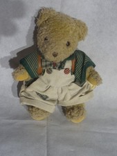 Teddybär Ursula Gehlmann ohne Name mit Schulranzen Leder.