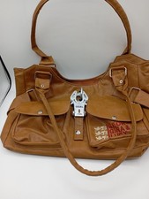 George Gina & Lucy Handtaschein Hellbraun Kunstleder Wie Neu Top Zustand